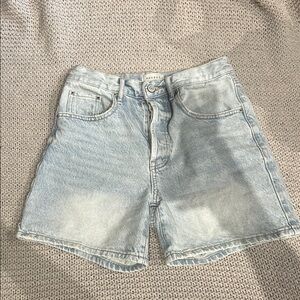 PacSun Light Wash Denim Dad Shorts